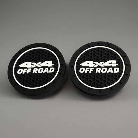 The Unbranded Brand Other - Car Cup Holder Coasters 2pcs Non Slip 2.75in Sequoia Tacoma 4x4 Off Road New
